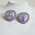 Lavender Prism Hearts