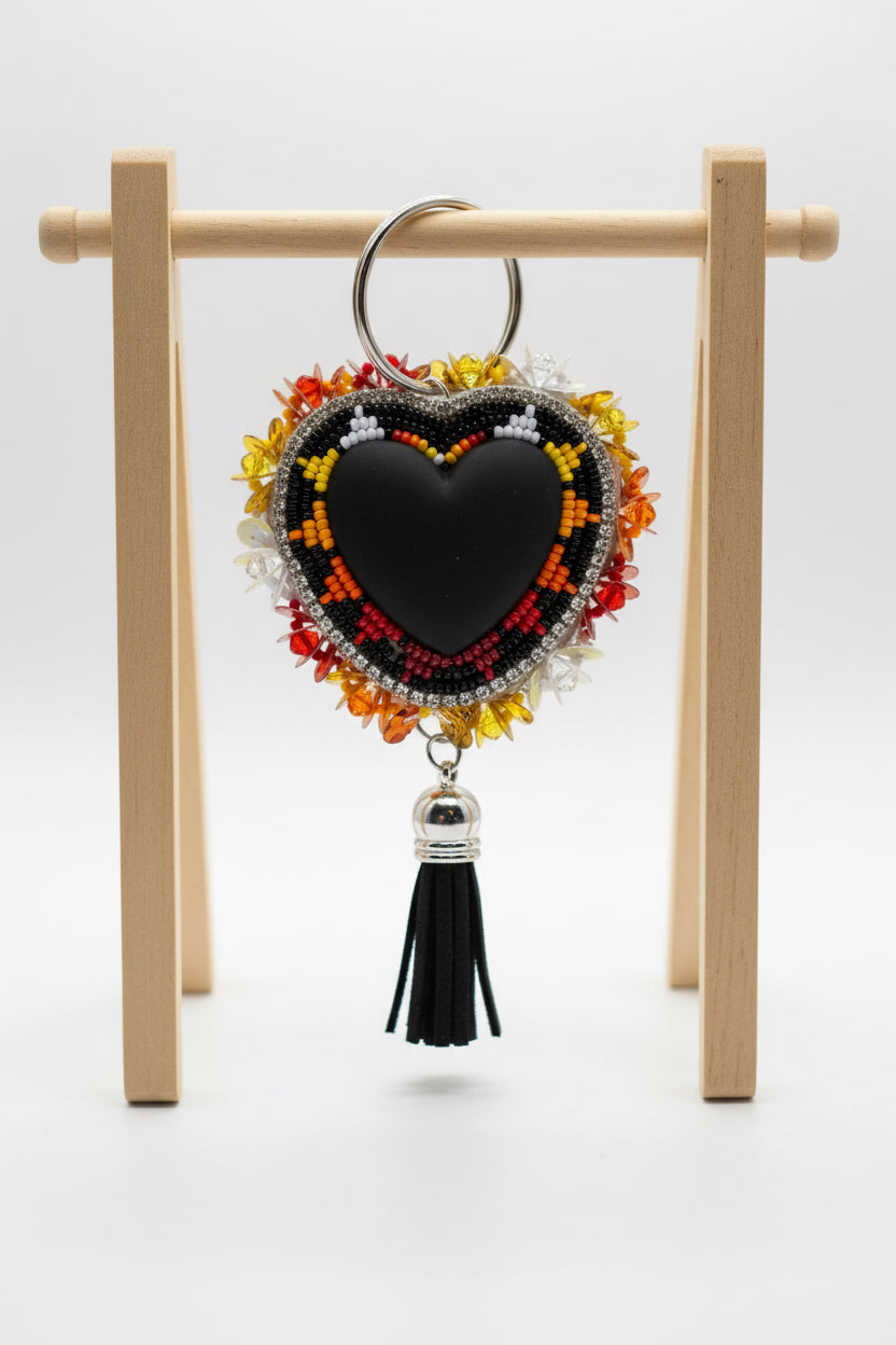 Ember Heart Keychain