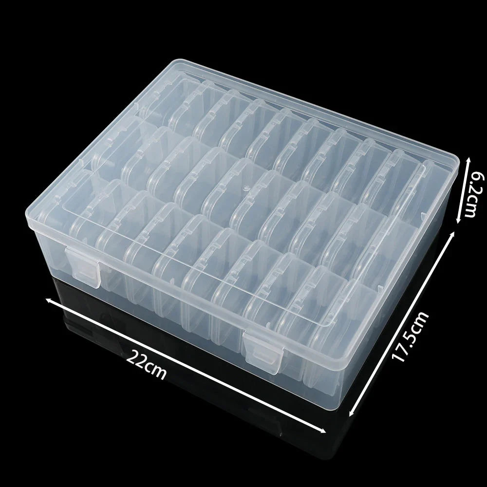 Clear Bead Organizer Box – Plastic Storage Containers
