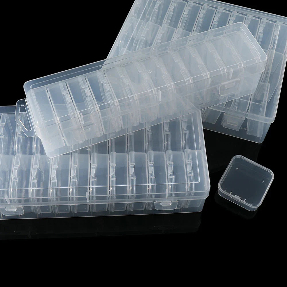 Clear Bead Organizer Box – Plastic Storage Containers