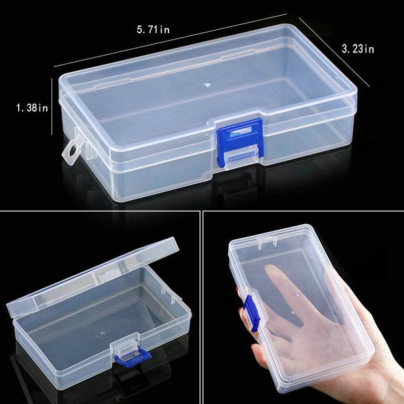 Transparent Plastic Storage Jewelry Box Compartment Adjustable Container For Beads Earring Box For Jewelry Rectangle Box Case Storage Container for Jewelry Beads Earring