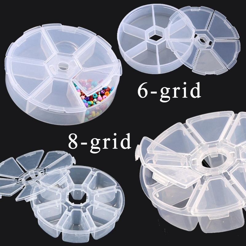 Transparent Plastic Storage Jewelry Box Compartment Adjustable Container For Beads Earring Box For Jewelry Rectangle Box Case Storage Container for Jewelry Beads Earring