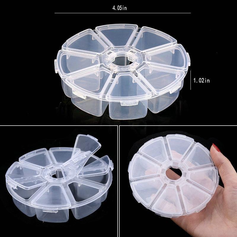 Transparent Plastic Storage Jewelry Box Compartment Adjustable Container For Beads Earring Box For Jewelry Rectangle Box Case Storage Container for Jewelry Beads Earring