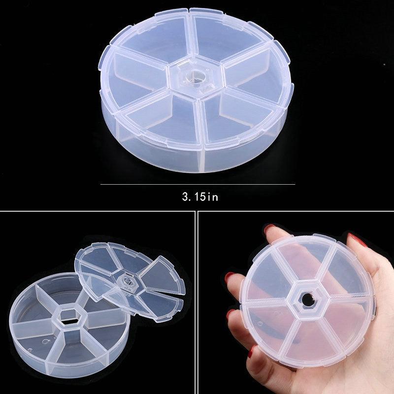 Transparent Plastic Storage Jewelry Box Compartment Adjustable Container For Beads Earring Box For Jewelry Rectangle Box Case Storage Container for Jewelry Beads Earring